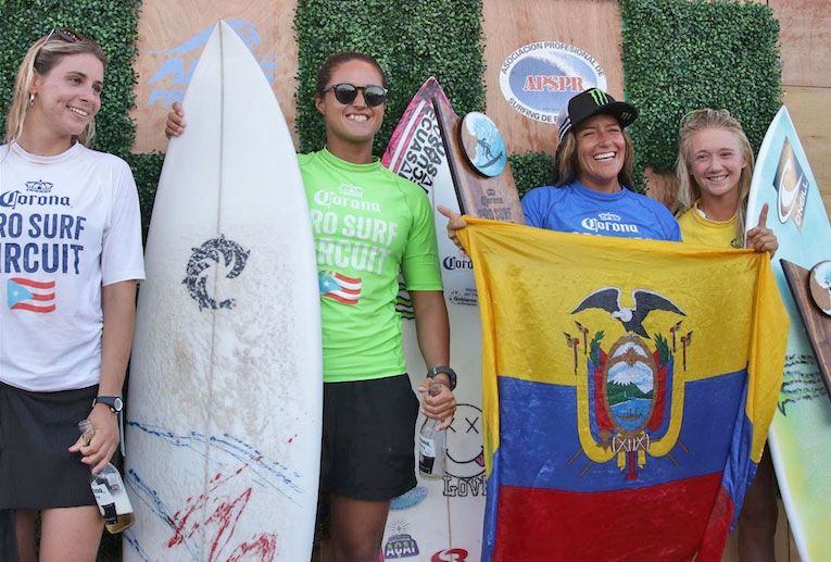 Finalistas do Corona Pro APSPR 2022, etapa do ALAS Pro Tour em Porto Rico, Middles, Isabela, Surf. Foto: Divulgação ALAS